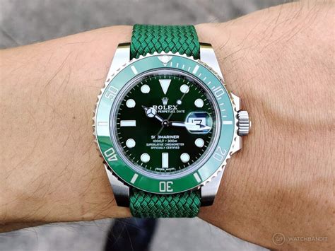 rolex hulk on leather strap|rolex hulk submariner dial.